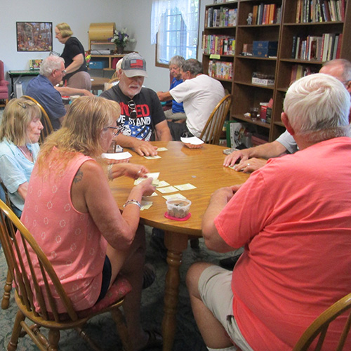 People playing cards