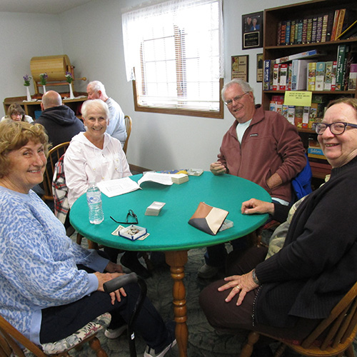 People playing cards