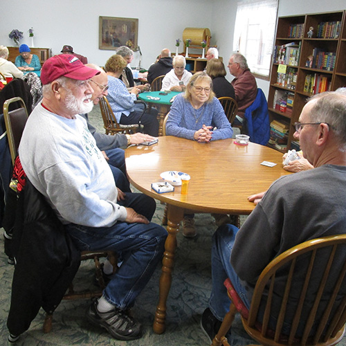 People playing cards